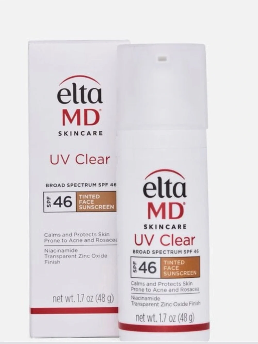 🆕 EltaMD UV Clear Broad-Spectrum Tinted Face Sunscreen, SPF 46, 1.7 oz
